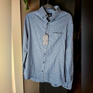 NWT Ben Sherman majestic blue men's button down size small